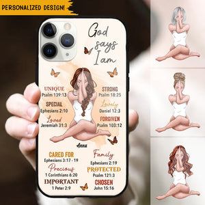 God Says I Am Personalized Phone Case