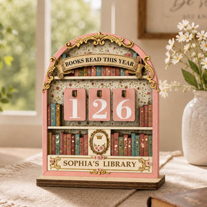 Personalized Books Read Tracker – Custom Name Book Lover Gift
