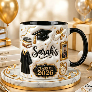 Personalized 3D Effect Graduation Gift Coffee Mug-Upload Photo