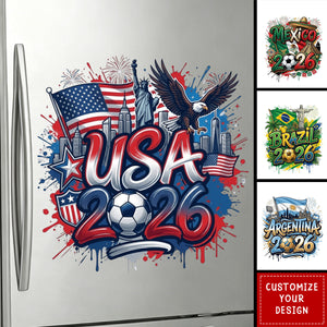 Personalized 2026 Soccer Country Decal