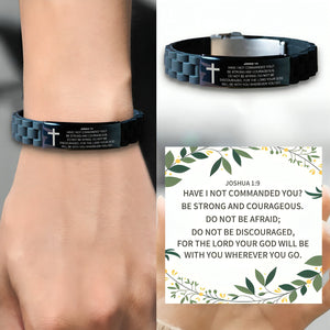 KISSFAITH-Joshua 1:9 Bracelet-Be Strong And Courageous