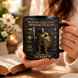 Personalized God's Armor Mug, Christian Mug, Faith Gift
