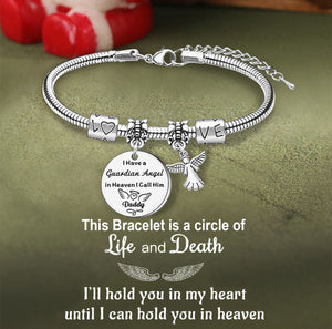 I Have a Guardian Angel, Personalized Angel Memorial Bracelet