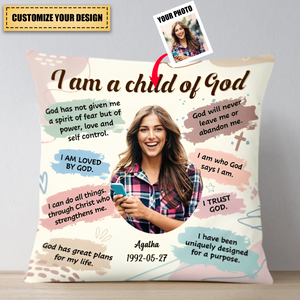 Daughter I Am A Child Of God Bible Verse Prayer Pillowcase