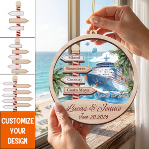 Personalized Cruise Christmas Ornament โ Cruise Ship Vacation Keepsake Gift