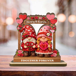 Together Forever-Personalized Cartoon Couple Plaque