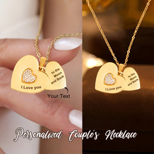 Personalized Engraved Necklace Custom Secret Message Love Necklace