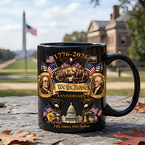 America 250th Anniversary We The People Patriotic Coffee Mug