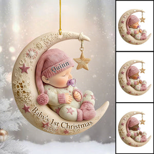 Personalized New Baby Christmas Ornament, Gift For New Parents