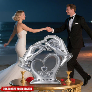 Love’s Perfect Match - Personalized Couple Acrylic Plaque