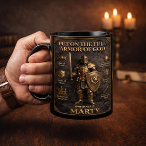 Personalized God's Armor Mug, Christian Mug, Faith Gift