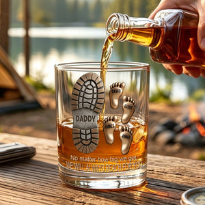 Happy Father's Day - Personalized Father Whiskey Glass