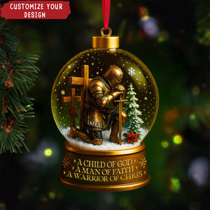 Warrior Ornament - Personalized Christmas Gifts