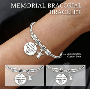 I Have a Guardian Angel, Personalized Angel Memorial Bracelet