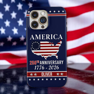 Personalized Family Name America 250th Anniversary Phone Case