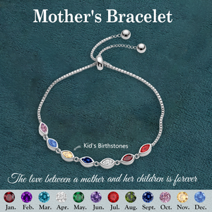 Personalized Birthstone Bracelet, Anniversary Family Gift