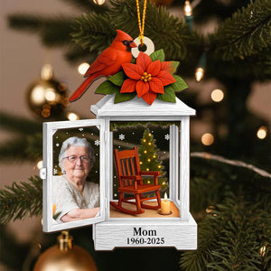 Custom Photo Memorial 2layer Ornament, Sympathy Gift