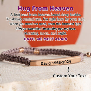 Personalized Custom Text Unisex Bracelet - Gift For Christmas