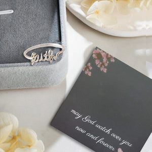 KISSFAITH- Christan Faith Adjustable Ring Sterling Silver