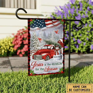 Jesus is the reason for the season - Personalized Garden Flag