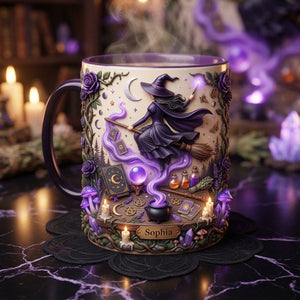 Personalized Witch Coffee Accent Mug-Halloween Gifts