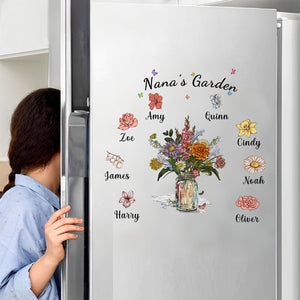 Garden of Love - Personalized Stickers, Gift For Mom/Grandma