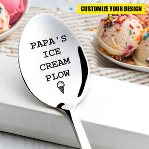 Persoanlized Dad's Ice Cream Spoon, Father's Day Gifts for Dad