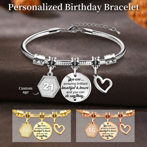 Personalized Custom Engraved Bracelet, Birthday Gift
