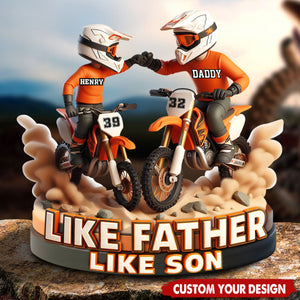 Dirt Bike Dad And Son - Personalized Plaque Gifts For Dad