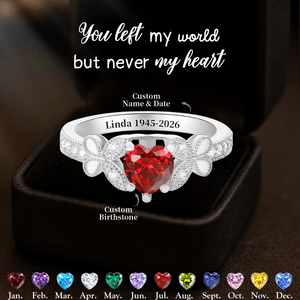 I'm Always With You - Personalized Birthstone Memorial Ring