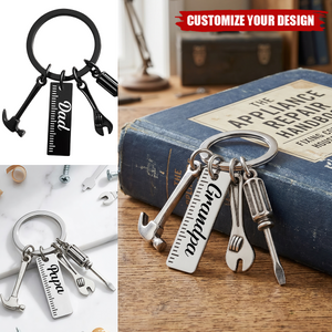 Personalised Dad Handyman Tool Keychain – Father’s Day Gift
