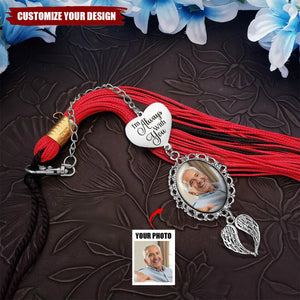Custom Photo I'm Always With You - Memorial Personalized Graduation Tassel Charm