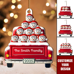 Festive Family Holiday Moments - Personalized Wood Ornament
