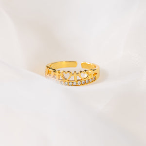 KISSFAITH-Trust In The Lord Eternity Cross Band Ring