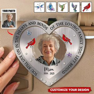 You Still Live On In The Hearts And Minds - Personalized Custom Car Visor Clip