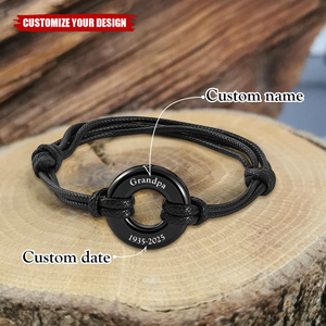 In Loving Memory - Personalized Memorial Engraved Urn Bracelet