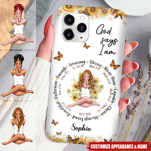 Bible With Sunflowers - Personalized Phone Case