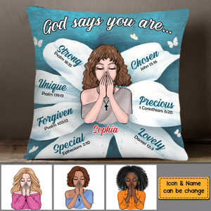 God Says Daughter Pillowcase