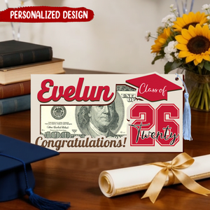 Personalized Graduation Money Holder, Class Of 2026 Graduation Gifts