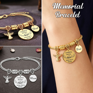 Always With Me, Personalized Angel Memorial Bracelet