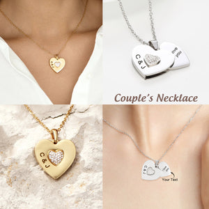 Personalized Engraved Necklace Custom Secret Message Love Necklace