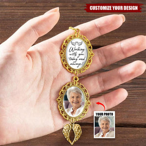 Walking With You - Custom Graduation Tassel Photo Charm