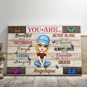Personalized Canvas Prints Custom Design And Name - You Are Beautiful Dem Canvas