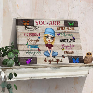 Personalized Canvas Prints Custom Design And Name - You Are Beautiful Dem Canvas
