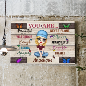 Personalized Canvas Prints Custom Design And Name - You Are Beautiful Dem Canvas