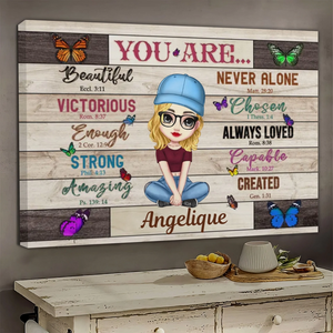 Personalized Canvas Prints Custom Design And Name - You Are Beautiful Dem Canvas