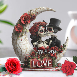 From Our First Kiss Til Our Last Breath - Personalized Couple Custom Plaque