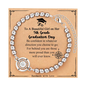 The Aldventure Begins - 2025 Graduate Compass Bracelet