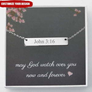 KISSFAITH-Personalized Custom Christian Bible Verse Necklace