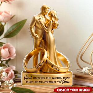 With You, I Am Complete- Personalized Anniversary Wedding Plaque